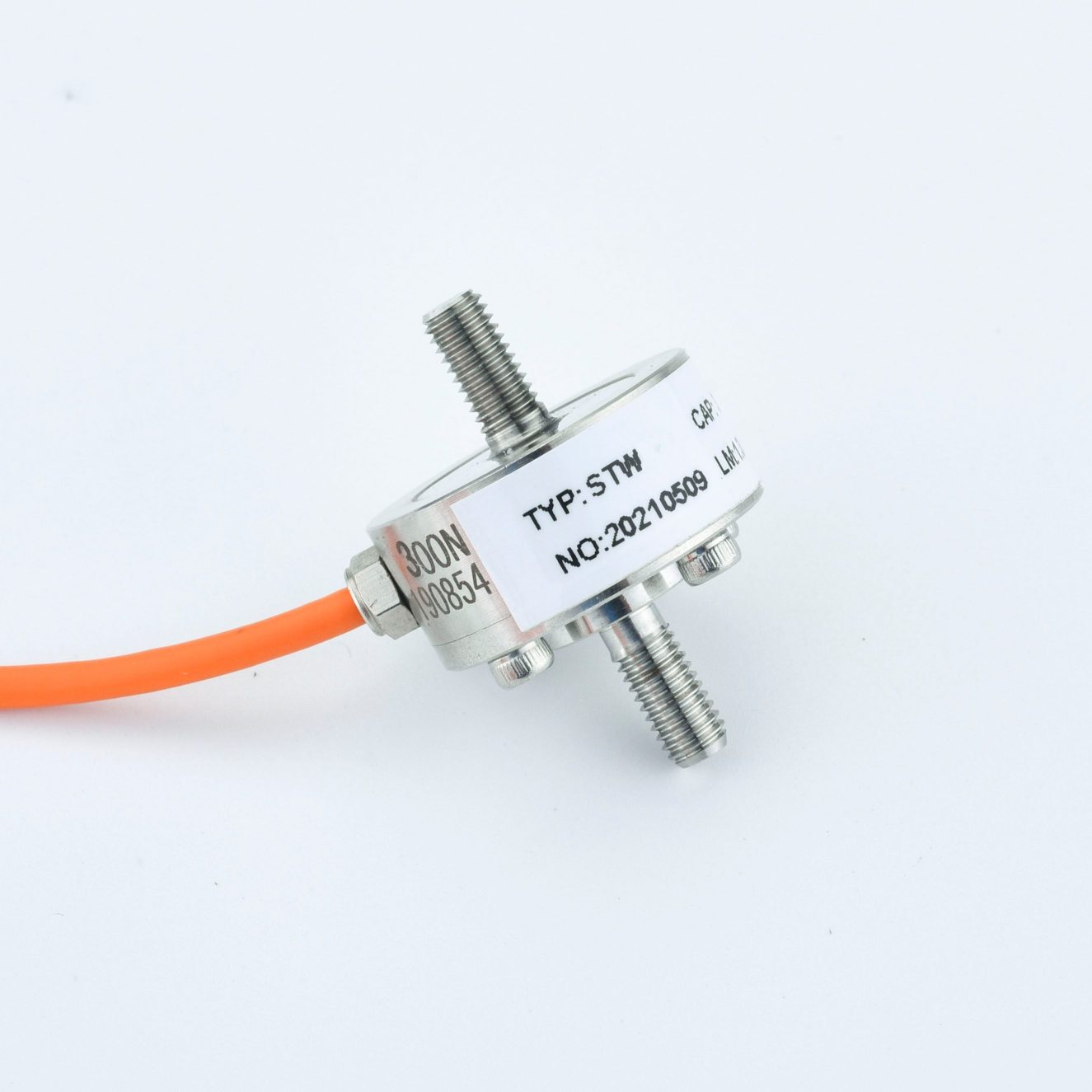 STW23 Miniature Force Sensor (Compact Fully Sealed Load Cell) view front STW23 Miniature Force Sensor (Compact Fully Sealed Load Cell) image front